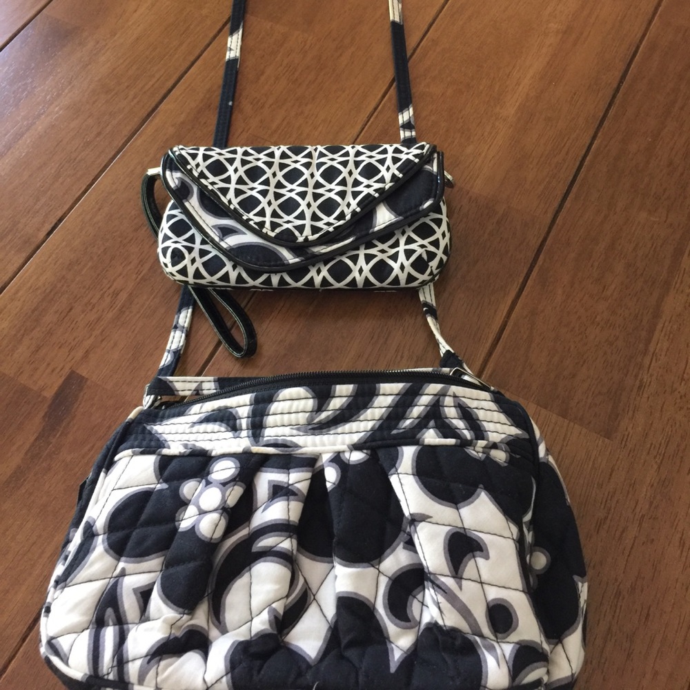 Wristlet wallet and matching small purse.